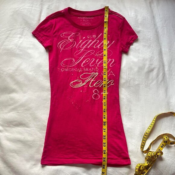 Hot Pink Aeropostale Baby Tee - Picture 5 of 7